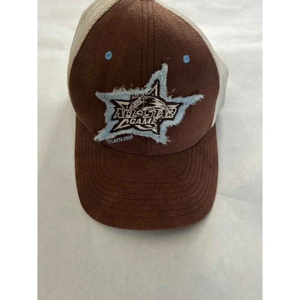 NHL All‎ Star Game 2008 Atlanta Snapback Mesh Trucker Hockey Cap Hat Brown